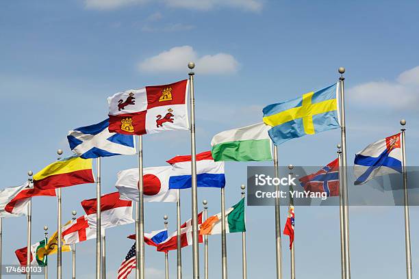Flagi Międzynarodowe - zdjęcia stockowe i więcej obrazów Dania - Dania, Duża grupa obiektów, Flaga