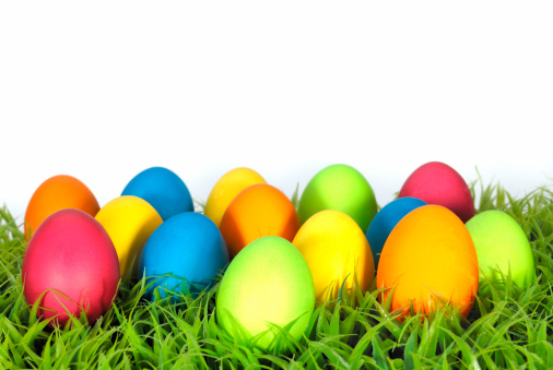 Many Easter eggs.Easter