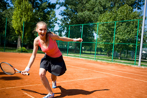 istock Woman playing tennis 174680543