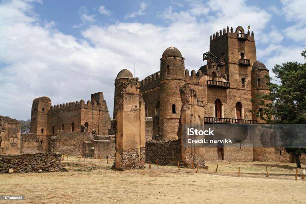 Gondar Fasiladas Palace en Etiopía - Foto de stock de Gondar libre de derechos