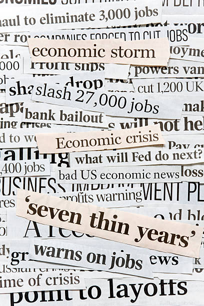 istock Global Financial Crises. Collage Of Newspaper Headlines. 174680701