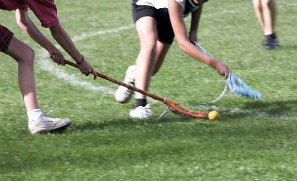 girls Lacrosse action shot