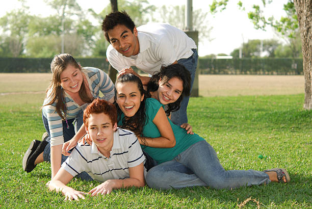 istock Group of friends having fun (series VII) 174680808