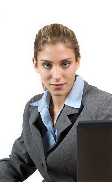 Young business woman portrait "Young business woman portrait, isolated on white background ..." jacraa2007 stock pictures, royalty-free photos & images