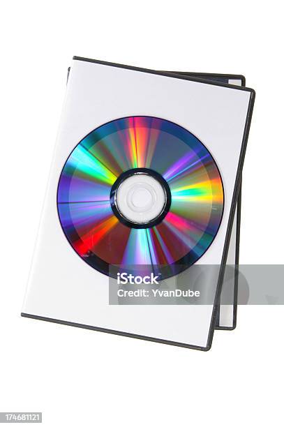 Custodia Dvd E Disco Con Clipping Path - Fotografie stock e altre immagini di Arte, Cultura e Spettacolo - Arte, Cultura e Spettacolo, Bianco, Clipping path