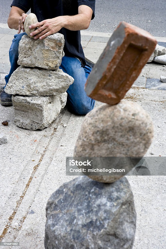 Equilibrando Rocks - Foto de stock de Adulto royalty-free