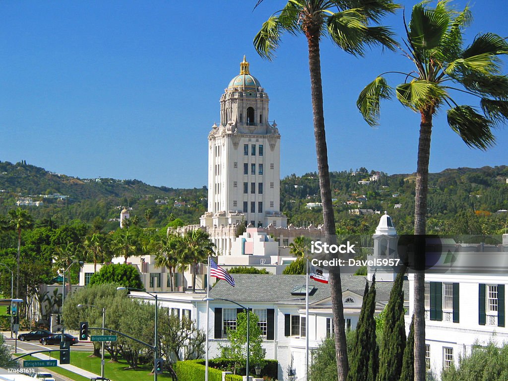 Hôtel de ville de Beverly Hills - Photo de Comté de Los Angeles libre de droits
