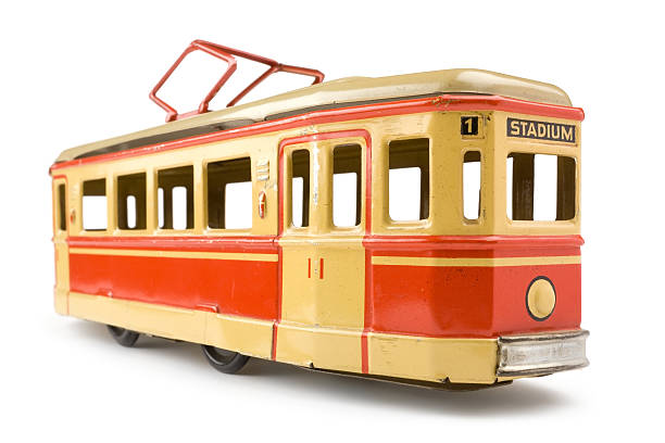 istock Vintage tin toy street car 174681715
