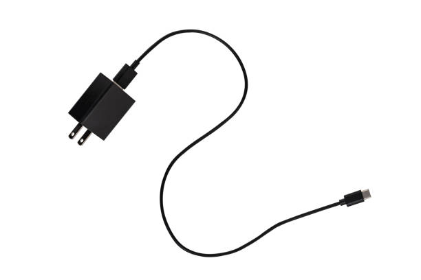 istock Smartphone charger with USB type C cable isolated on white background. 1746818429