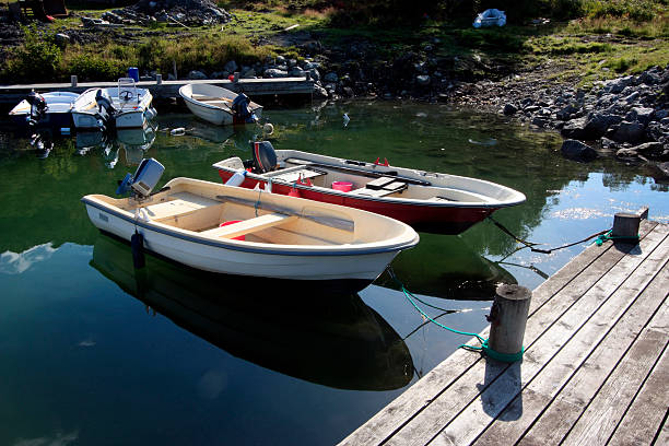 istock moored fishing boats in summer 174681978