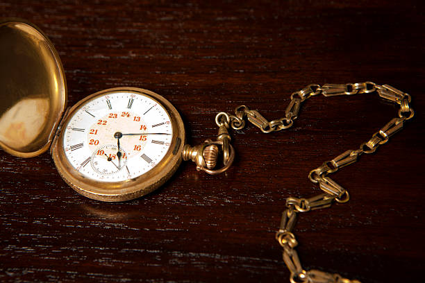 istock Golden pocket watch 174682047