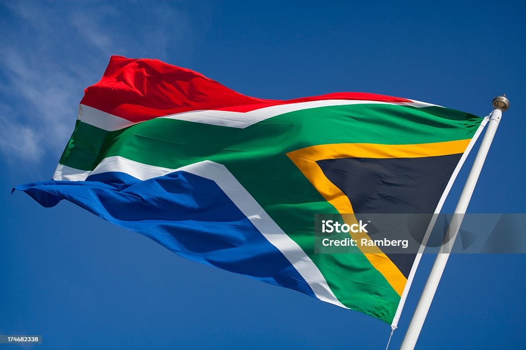 Flaga Południowej Afryki - Zbiór zdjęć royalty-free (Flaga Południowej Afryki)