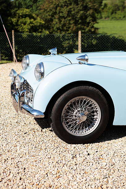 istock Beautiful Vintage Car Wire Wheel 174682864