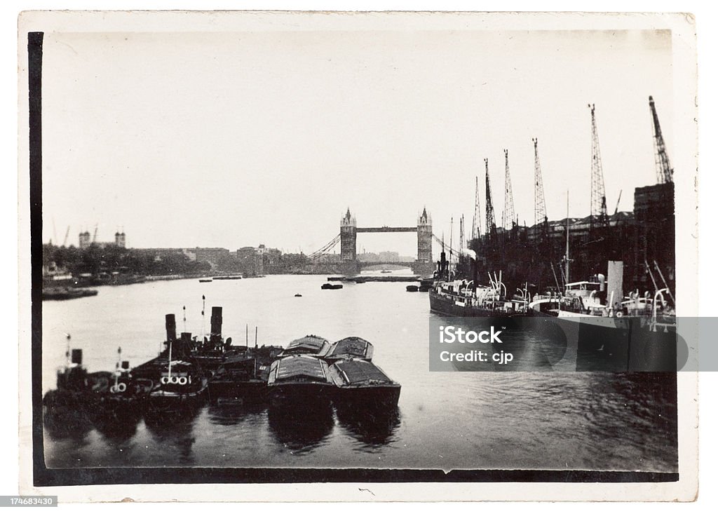 Ponte da Torre Londres 1920 - Royalty-free 1920-1929 Foto de stock