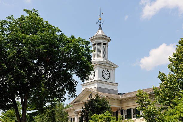 istock American Town Hall with Clock Tower,Weathervane Horizontal 174683492