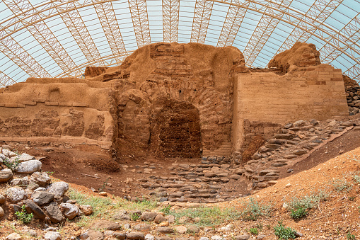 Middle Bronze Age Gate in Tel Dan, Israel from about 1750 BC, Abraham's gate.