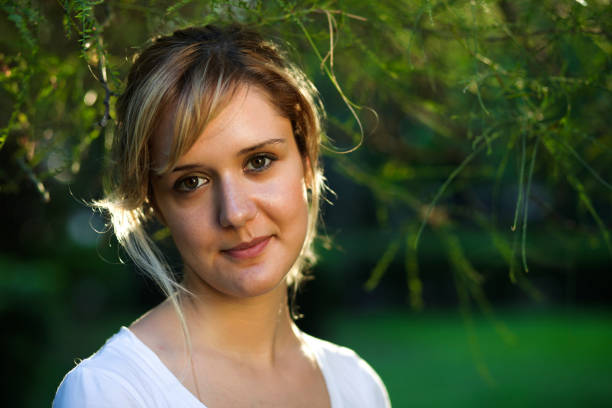 istock Happy female with nature 174683959