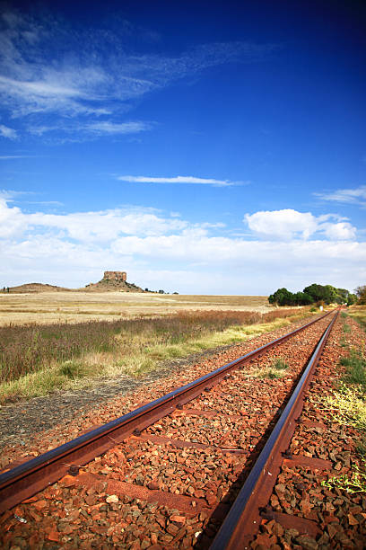 istock Railroad acros African landscape 174684099