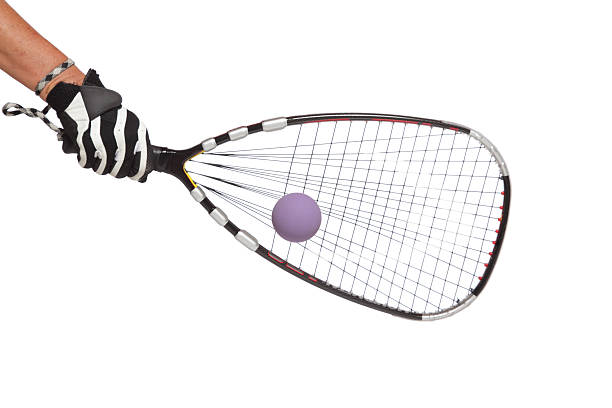 Racquetball Strikes Racket stock photo