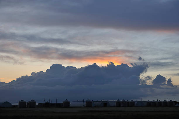 istock Evening storm clouds in rural area 174685122