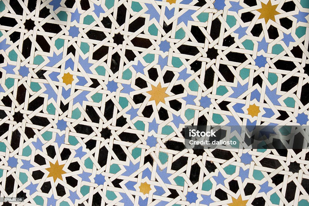 Parede de azulejo mosaico - Foto de stock de Andaluzia royalty-free