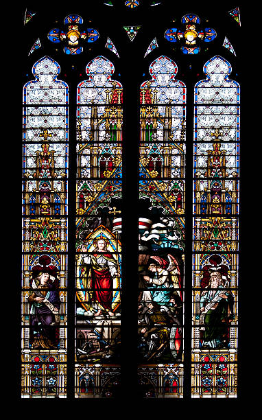 istock Colorful church window 174685649