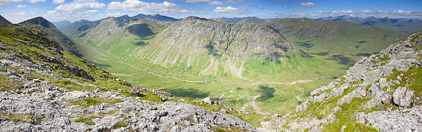 Buachaille Etive Beag, Glencoe The ridge of Buachaille Etive Beag seen from Buachaille Etive Mor near the head of Glencoe. buachaille etive beag photos stock pictures, royalty-free photos & images