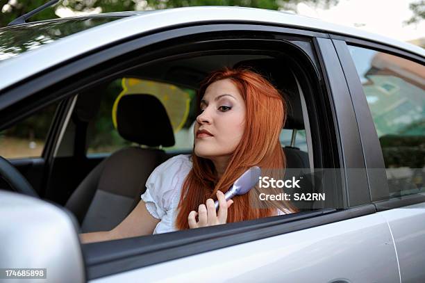 Woman In The Car Stock Photo - Download Image Now - Adult, Adults Only, Beautiful People