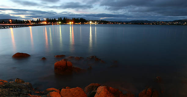 istock Lights across water Encounter Bay at Victor Harbor 174685973