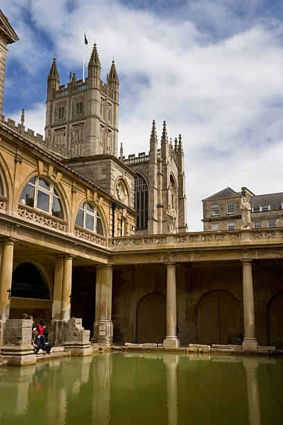 istock Bath Abbey from the Roman Baths, Somerset, UK 174686038
