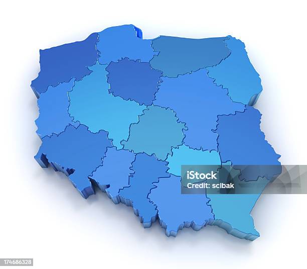 준정장 맵 지역 폴란드에 대한 스톡 사진 및 기타 이미지 - 폴란드, 지도, 세계지도