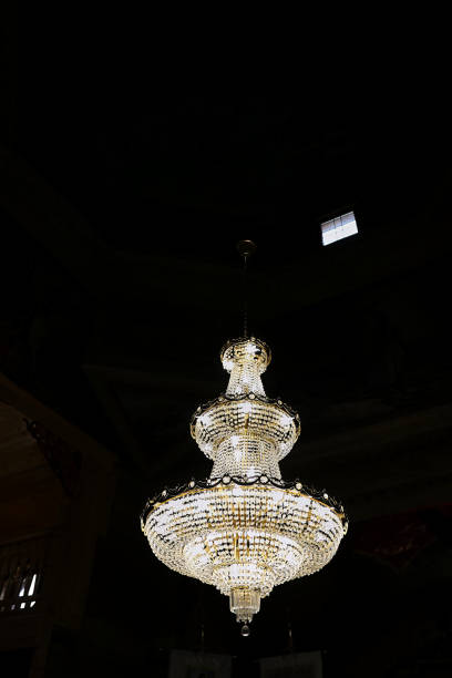 istock A large beautiful chandelier hung in the temple. 1746865603
