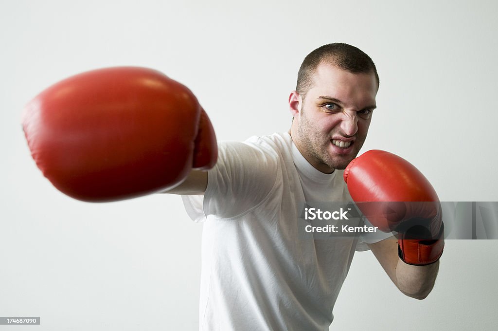 A tecnologia punching Pugilista - Foto de stock de Boxe - Esporte royalty-free