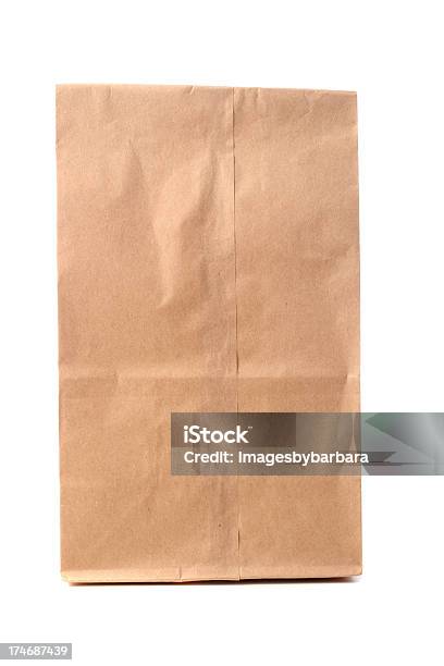 Brown Bag Mittagessen Stockfoto und mehr Bilder von Fotografie - Fotografie, Freisteller – Neutraler Hintergrund, Mahlzeit