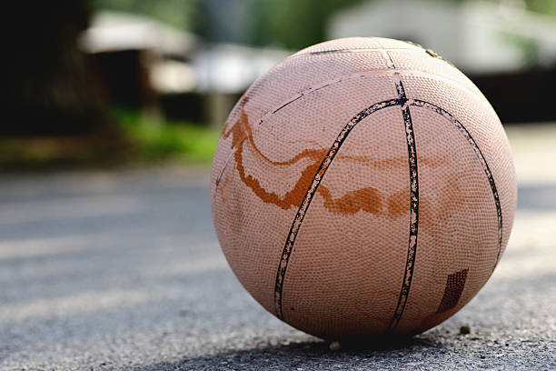 Asphalt Basket Ball stock photo