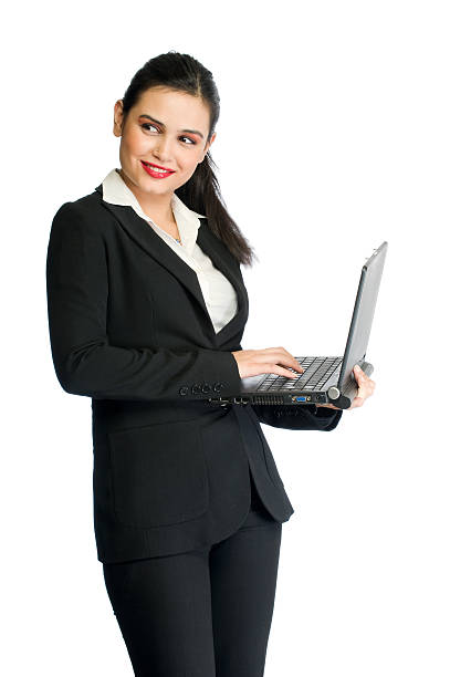istock Business woman and laptop 174687800