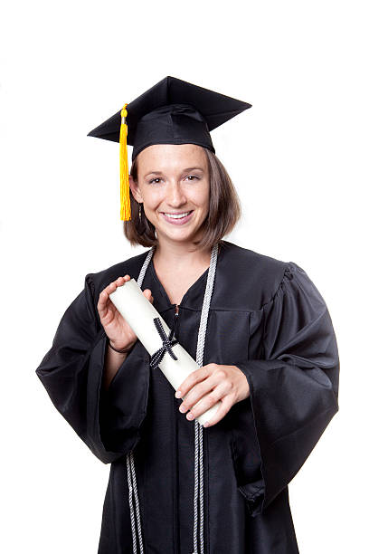 istock Graduate Holding Her Diploma Smiling At Here Success 174687922