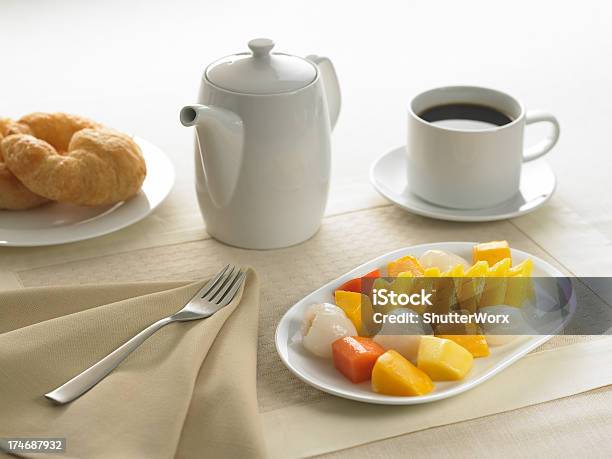 Fruit Breakfast Stock Photo - Download Image Now - Beige, Bread, Breakfast