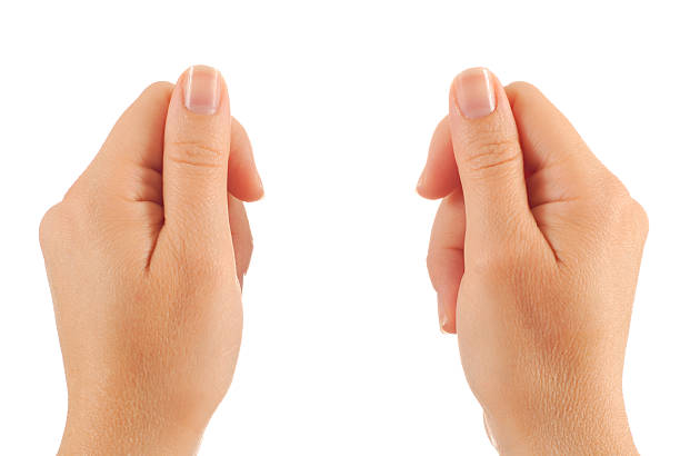 duas mãos - touching human finger human thumb human hand - fotografias e filmes do acervo