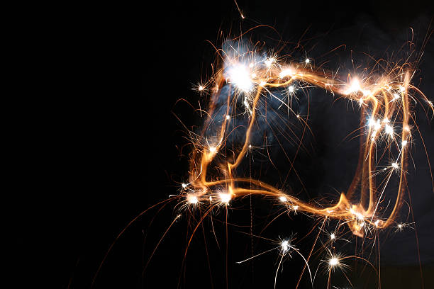 Sparkler Square stock photo