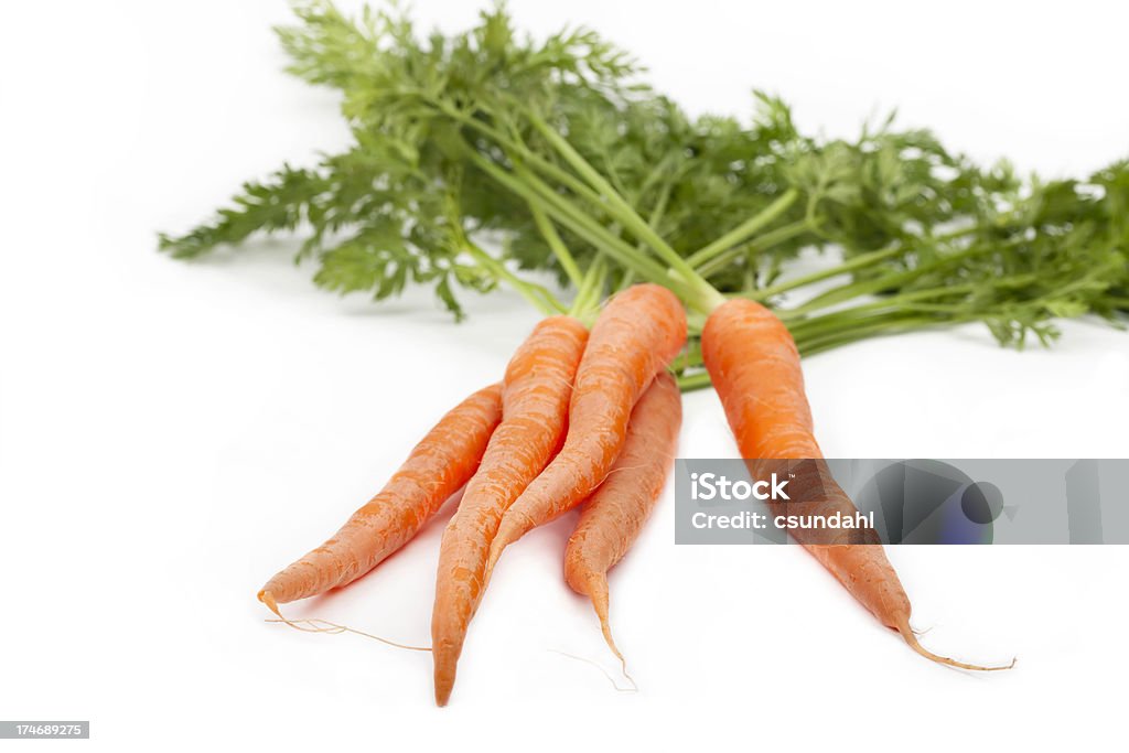 Carottes isolé sur blanc - Photo de Aliment libre de droits