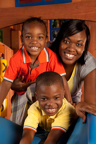 istock Happy Family At Playground 174689523