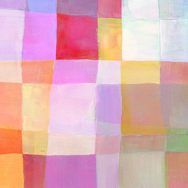 Pastel Colored Painted Pattern stock photo