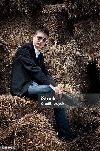 Portrait Of A Young Man Stock Photo - Download Image Now - Adult, Agricultural Field, Beautiful People