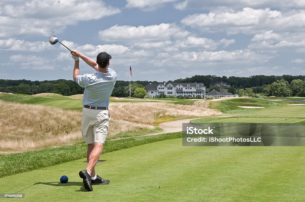 Golf Swing Competitive Golfer Driving off the Tee at a New Jersey Golf Course ... New Jersey Stock Photo