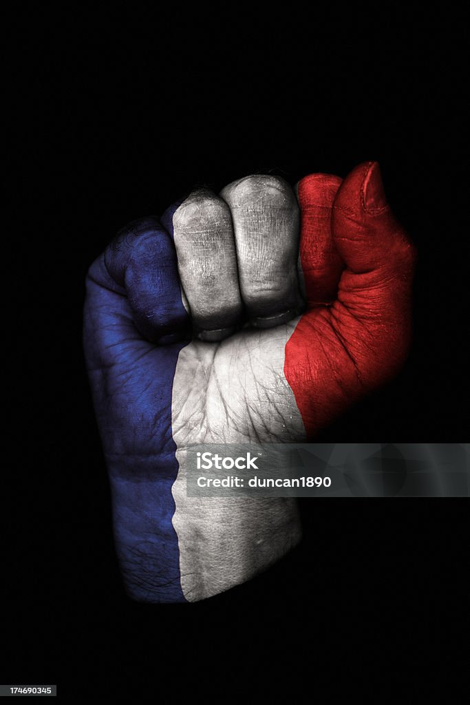 フランスフラグ拳 - フランス国旗のロイヤリティフリーストックフォト