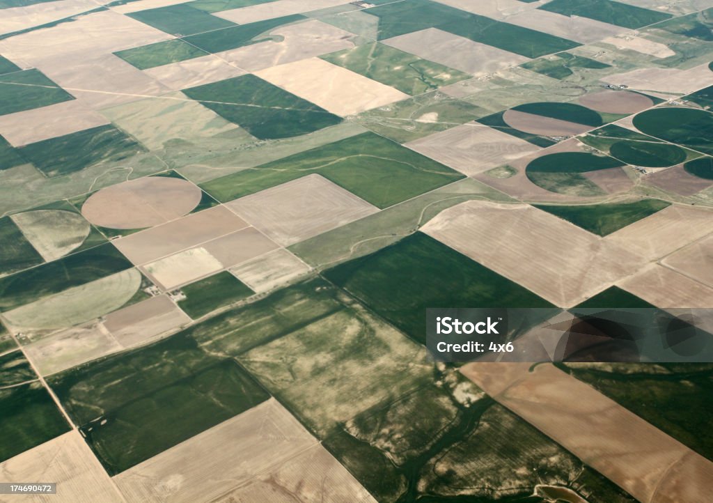 Aerial farm view Aerial View Stock Photo