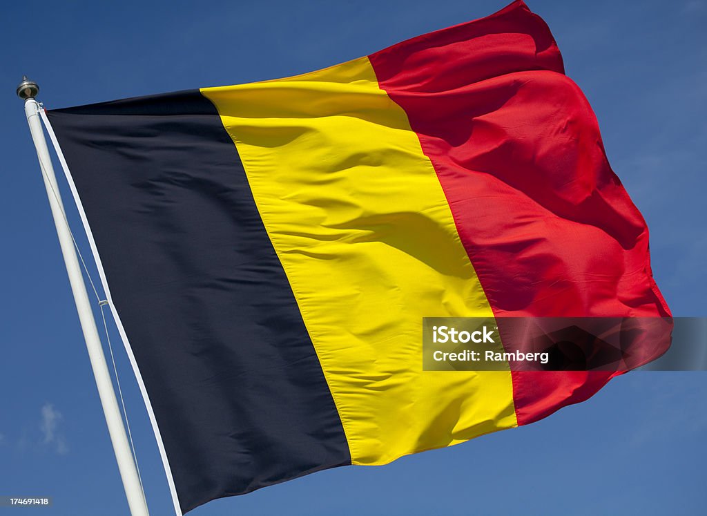 Bandiera del Belgio - Foto stock royalty-free di Bandiera