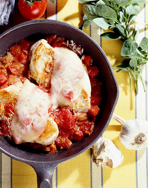 Chicken parmesan. stock photo