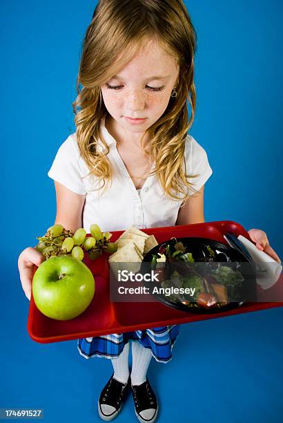 School Lunch Stock Photo - Download Image Now - School Lunch, Vegetable, Child